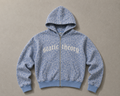 Blue Leo zip up hoodie